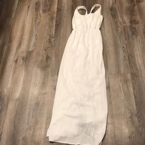 White Maxi Dress with tie in back